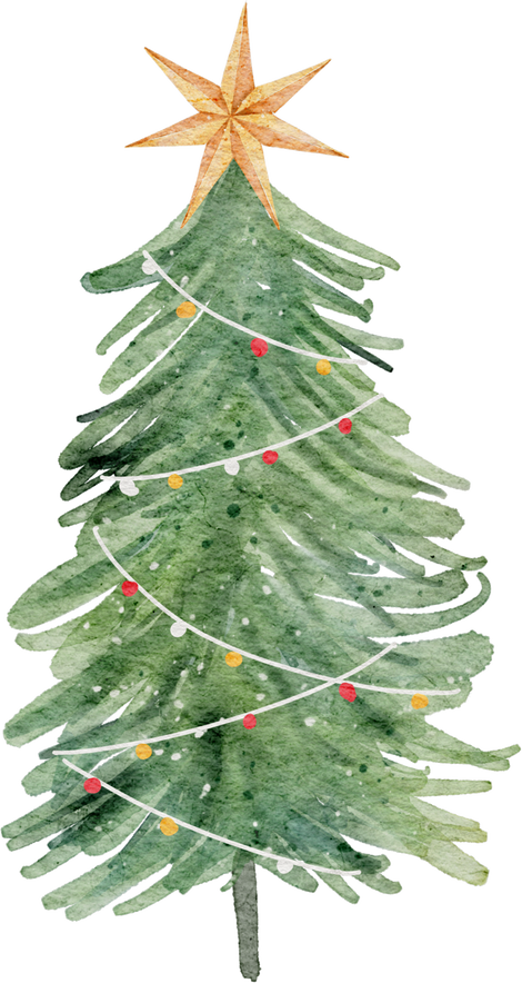  Watercolor Christmas Tree
